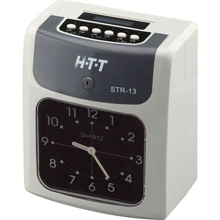 (加贈卡紙100張) HTT 六欄位雙色帶打卡鐘 STR-13★80B018